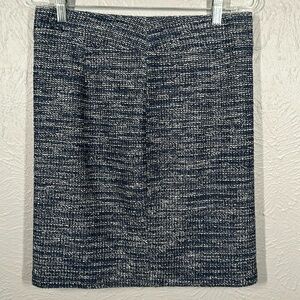 Banana Republic Navy Blue & White Mini Pencil Skirt Women's Size 8